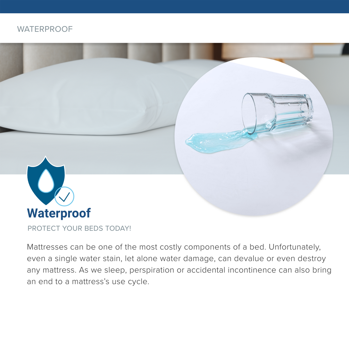 Zippered Vinyl Mattress Protector - Heavy Duty