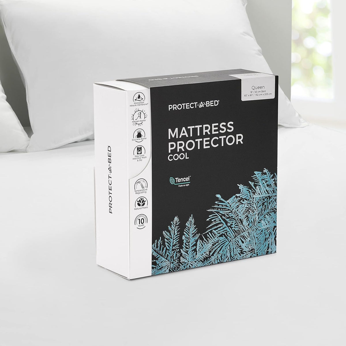Protect-A-Bed Cool Waterproof Mattress Protector, Queen
