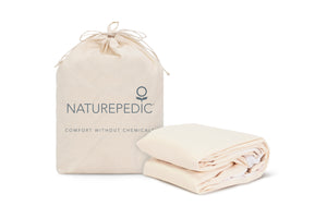 NaturePedic Organic Breathable Waterproof Mattress Protector Pads - Fitted