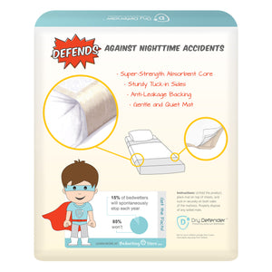 Bedding-Dry Defender Disposable Bedwetting Mats - Pack of 12 - Extra Large