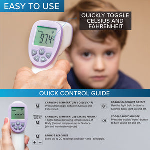 Health and Safety-Digital Infrared Forehead Thermometer No-Touch Thermometer for Children and Adults
