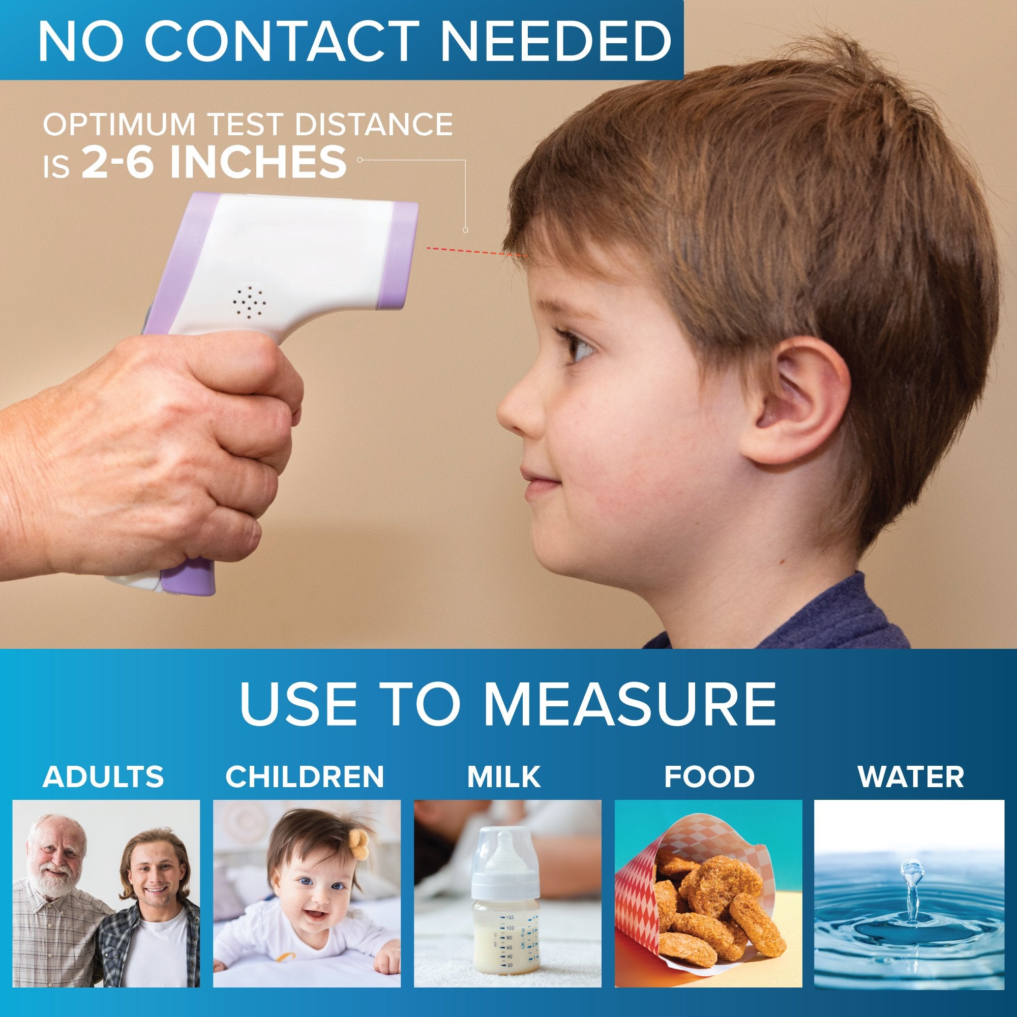Digital Infrared Forehead Thermometer No-Touch Thermometer for Childre -  Just Nebulizers