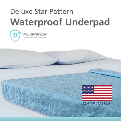 Underpads-Printed Waterproof Bed Pad - Star Pattern